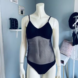 Xhilaration cute black one piece bathing suit size M